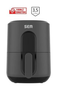 Sem SC306 Airfryer 3.5 lt Tek Hazneli Yağsız Sıcak Hava Fritözü Siyah