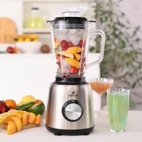 Karaca 2 lt Cam Hazneli Buz Kırıcılı Turbolu 6 Bıçaklı Smoothie Blender İnox