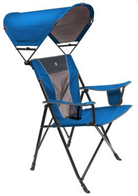 Gci Outdoor Kolçaklı Kırmızı - Mavi Tekli Kamp Sandalyesi