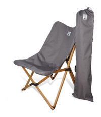 Bag The Joy Kolsuz Koyu Gri Tekli Kamp Sandalyesi