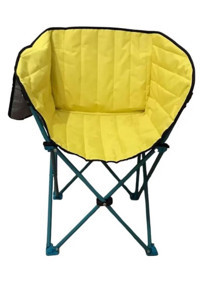 Andoutdoor Capello Kolsuz Sarı Tekli Kamp Sandalyesi