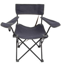 Andoutdoor Sun Pleasure Katlanır Kolçaklı Gri Tekli Kamp Sandalyesi