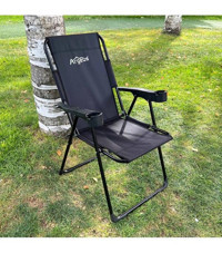 Argeus Rest Kolçaklı Siyah Tekli Kamp Sandalyesi