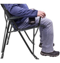 Gci Outdoor Katlanır Kolçaklı Mavi Melanj Tekli Kamp Sandalyesi