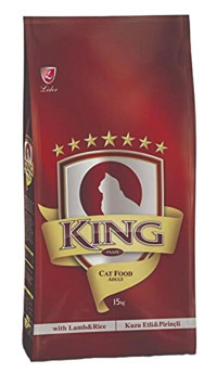 King Kuzu Etli-Pirinçli Yetişkin Kuru Kedi Maması 15 kg