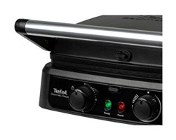 Tefal Gourmet Minute Zaman Ayarlı 4 Dilim Yanmaz Yapışmaz Kaplama Çıkartılabilir Plaka Çift Taraflı Siyah Izgaralı Tost Makinesi