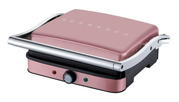 Bernardo BRND-036 Sapphire Pro 6 Dilim Döküm Çıkartılabilir Plaka Çift Taraflı Rose Gold Izgaralı Tost Makinesi