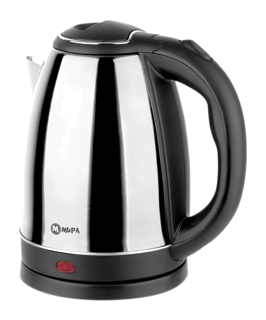 Mupa Çelik 1.8 lt 1500 W Siyah Kettle