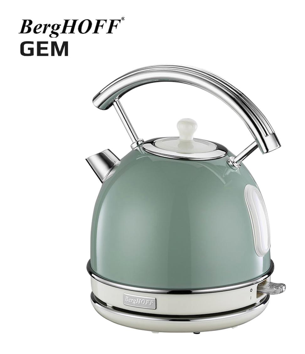 Berghoff Gem Retro Çelik 1.7 lt 2200 W Mint Yeşil Kettle