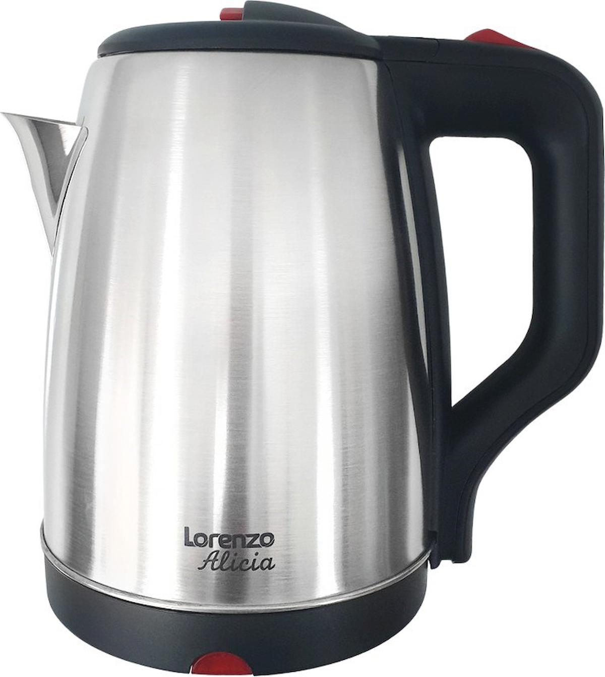 Lorenzo Alicia LRZ-1003 Çelik 2.1 lt 1500 W Gri Kettle