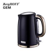 Berghoff Gem Titan Çelik 1.7 lt 2200 W Retro Altın Siyah Kettle