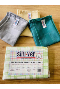 Silyver Mikrofiber Temizlik Bezi 5'li