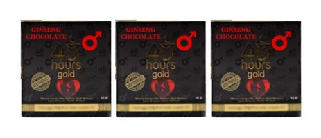 48 Hours Bitter-Ginsengli Çikolata 16 gr 3 Adet