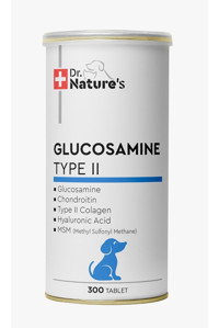 Dr. Nature's Type II Glucosamine Eklem Sağlığı İçin 300 gr 300 Tablet Köpek Vitamini