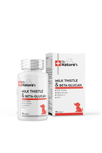 Dr. Nature's Dog Milk Thistle & Beta Glucan Glucosamine Tüy Sağlığı İçin 75 gr 75 Tablet Köpek Vitamini
