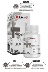 Supravet Glucosamine C Vitaminli Kemik Eklem Sağlığı İçin 100 gr 75 Tablet Köpek Vitamini