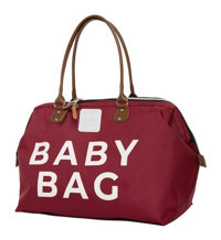 Bagmori Baby Bag Baskılı Bebek Omuz Çantası Bordo
