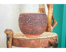 Bitkitasarimi Püskürtme Model Terracota Toprak Saksı
