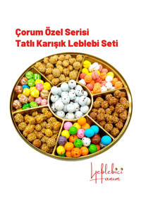 Leblebici Hanım çorum Kavrulmuş Tuzsuz Çıtır - Susamlı Beyaz Leblebi 400 gr