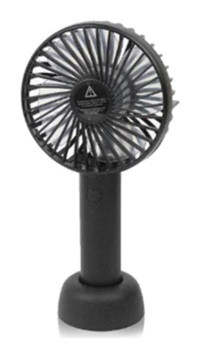 Ateştech Mini 3 Kademeli El Tipi Vantilatör Siyah