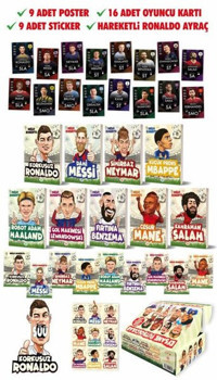 Efsane Futbolcular Seti - 9 Kitap Takım - Kutulu Diego Roberto Dokuz Yayınları