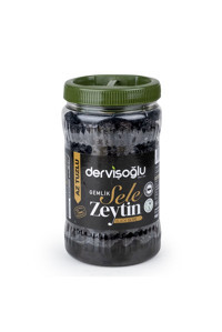 Dervişoğlu Kuru Sele Siyah Zeytin Kavanoz 900 Gr
