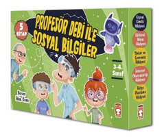 Profesör Debi ile Sosyal Bilgiler Seti - 5 Kitap Takım Birsen Ekim Özen Timaş Çocuk