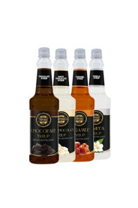 By Tüfekçi Çikolata Beyaz Çikolata Karamel Vanilya Aromalı Kahve Şurubu 4x750 ml