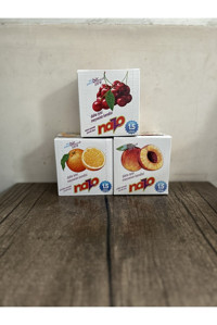 Nazo Şeftali-Portakal-Vişne Aromalı İçecek Tozu 9 gr 3x24'lü