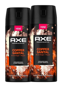 Axe Copper Santal Sprey Erkek Deodorant 2x150 ml