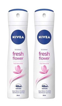 Nivea Fresh Flower Sprey Kadın Deodorant 2x150 ml