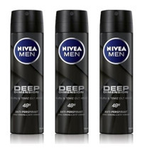 Nivea Deep Dimension Sprey Erkek Deodorant 3x150 ml