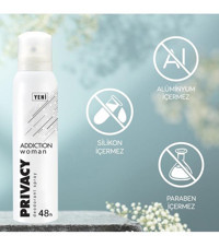 Privacy Addiction Sprey Kadın Deodorant 6x150 ml