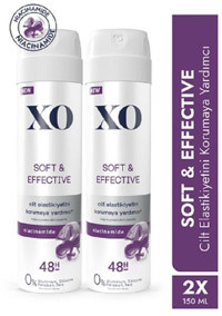 Xo Soft&Effective Sprey Kadın Deodorant 2x150 ml