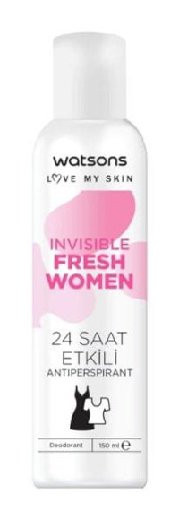 Watsons Invisible Fresh Sprey Kadın Deodorant 150 ml