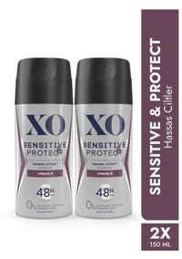 Xo Sensitive&Protect Sprey Erkek Deodorant 2x150 ml
