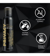 Privacy Gold Sensation Sprey Erkek Deodorant 6x150 ml