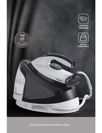 Homend 1167H 2400 W Yapışmaz Tabanlı Şok Buharlı Yatay Buharlı Ütü