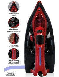 Goldmaster GM-7633K 2400 W Seramik Tabanlı Yatay Buharlı Ütü