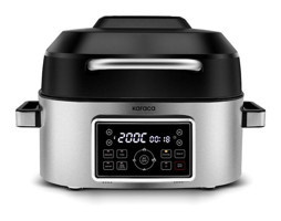Karaca Gastro Grill Airfryer 6 lt Tek Hazneli Izgara Yapan Led Ekranlı Yağsız Sıcak Hava Fritözü Gümüş