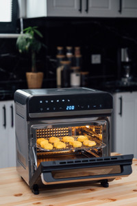 Umie FR35 Airfryer 15 lt Tek Hazneli Led Ekranlı Sıcak Hava Fritözü Gri