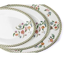 Mikasa Moor Blossom 74 Parça 12 Kişilik Porselen Elips Yemek Takımı