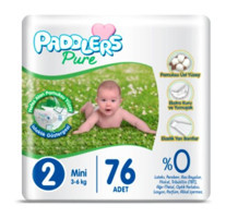 Paddlers Pure 2 Numara Bantlı Bebek Bezi 76'lı