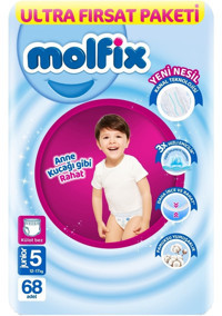 Molfix 5 Numara Külot Bebek Bezi 136'lı