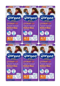 Canped Kids 4+ Numara Külot Bebek Bezi 6x9'lu