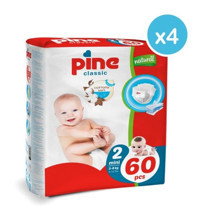 Pine 2 Numara Bantlı Bebek Bezi 240'lı