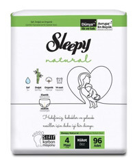 Sleepy Natural 4 Numara Külot Bebek Bezi 96'lı
