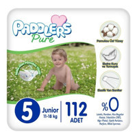 Paddlers Pure 5 Numara Bantlı Bebek Bezi 112'li