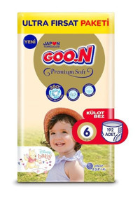 Goon Premium Soft 6 Numara Külot Bebek Bezi 192'li