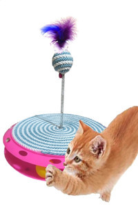 Tineke Hareketli Sesli Tüylü Tırmalama Yetişkin Yaylı Kedi Oyuncağı